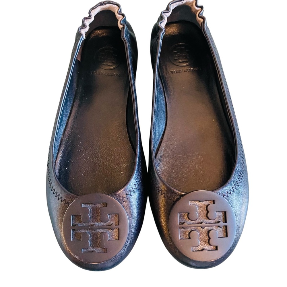 Tory Burch Perfect Black Minnie Ballet Flats - Picture 4 of 8